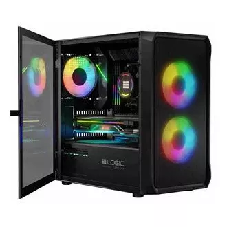 LOGIC PC skriňa Portos ARGB MINI 1x USB 3.0, 2x USB 2.0 + audio, čierna, bez zdroja LOGIC PC skriňa Portos ARGB MINI 1x USB 3.0, 2x USB 2.0 + audio, čierna, bez zdroja