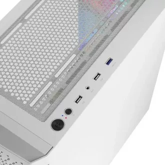 LOGIC PC skriňa Aramis ARGB MIDI 1x USB 3.0, 2x USB 2.0 + audio, biela, bez zdroja