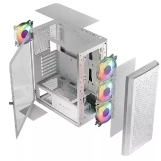 LOGIC PC skriňa Aramis ARGB MIDI 1x USB 3.0, 2x USB 2.0 + audio, biela, bez zdroja