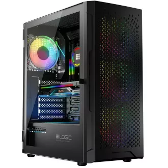 LOGIC PC skriňa Aramis ARGB MIDI 1x USB 3.0, 2x USB 2.0 + audio, čierna, bez zdroja LOGIC PC skriňa Aramis ARGB MIDI 1x USB 3.0, 2x USB 2.0 + audio, čierna, bez zdroja