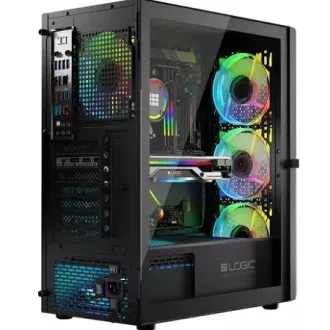 LOGIC PC skriňa Aramis ARGB MIDI 1x USB 3.0, 2x USB 2.0 + audio, čierna, bez zdroja LOGIC PC skriňa Aramis ARGB MIDI 1x USB 3.0, 2x USB 2.0 + audio, čierna, bez zdroja
