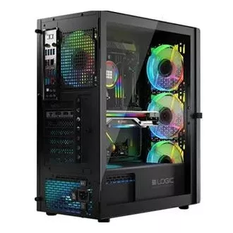 LOGIC PC skriňa Aramis ARGB MIDI 1x USB 3.0, 2x USB 2.0 + audio, čierna, bez zdroja LOGIC PC skriňa Aramis ARGB MIDI 1x USB 3.0, 2x USB 2.0 + audio, čierna, bez zdroja