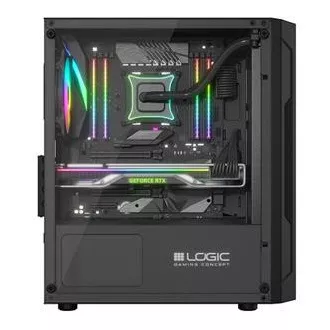LOGIC PC skriňa Aramis ARGB MINI 1x USB 3.0, 2x USB 2.0 + audio, čierna, bez zdroja LOGIC PC skriňa Aramis ARGB MINI 1x USB 3.0, 2x USB 2.0 + audio, čierna, bez zdroja