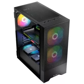 LOGIC PC skriňa Arya ARGB MIDI 1x USB 3.0, 2x USB 2.0 + audio, čierna, bez zdroja LOGIC PC skriňa Arya ARGB MIDI 1x USB 3.0, 2x USB 2.0 + audio, čierna, bez zdroja