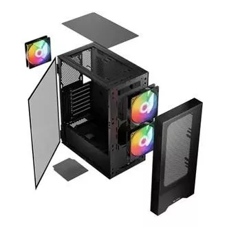 LOGIC PC skriňa Arya ARGB MIDI 1x USB 3.0, 2x USB 2.0 + audio, čierna, bez zdroja LOGIC PC skriňa Arya ARGB MIDI 1x USB 3.0, 2x USB 2.0 + audio, čierna, bez zdroja