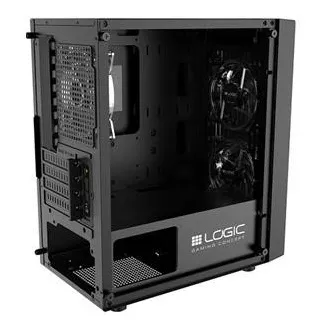 LOGIC PC skriňa Atos ARGB MINI 1x USB 3.0, 2x USB 2.0 + audio, čierna, bez zdroja