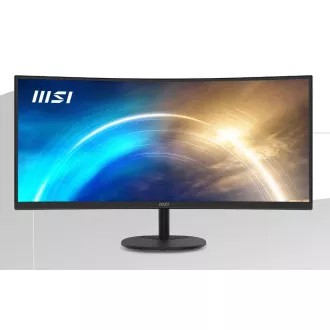 MSI monitor PRO MP341CQ, 34" zakrivený /3440x1440 (UWQHD)/VA LED/1ms/3000:1/300cd/m2/100Hz /2 x HDMI/DP/čierny MSI monitor PRO MP341CQ, 34" zakrivený /3440x1440 (UWQHD)/VA LED/1ms/3000:1/300cd/m2/100Hz /2 x HDMI/DP/čierny