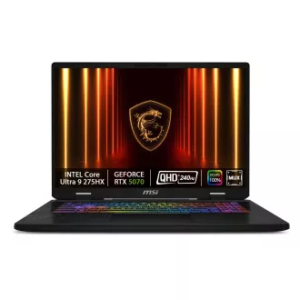 MSI Crosshair 17 HX AI D2XWGKG-039SK/Core Ultra 9 275HX/32GB/2TB SSD/RTX 5070, 8GB/17" QHD+ IPS, 240Hz/Win 11 home/čierna
