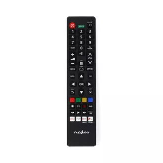 Nedis TVRC45PASHBK - Náhradný Diaľkový Ovládač | Panasonic / Sharp TV | Predprogramovaný | Čierna