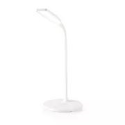 Nedis LTLGQ4M2WT - LED lampička s bezdrôtovou nabíjačkou | Stmievač | 15 W | S tlmením | Biela farba