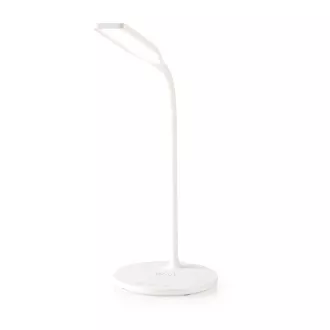Nedis LTLGQ4M2WT - LED lampička s bezdrôtovou nabíjačkou | Stmievač | 15 W | S tlmením | Biela farba