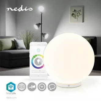 Nedis LNLW10WT- LED Nočné Svetlo do Zásuvky | Pohybový senzor | Denný / nočný senzor | 0.55 W | 11 lm | Teplá Biela