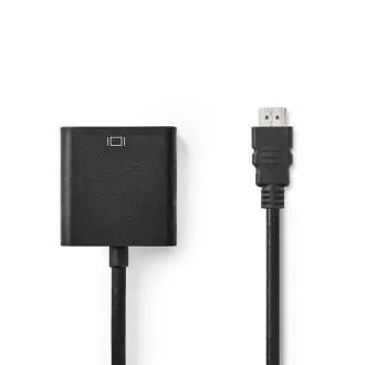 Nedis CCGL59000BK20 - VGA kábel| VGA Zástrčka | VGA Zástrčka | Maximálne rozlíšenie: 1280x768 | 2.00 m | Čierna
