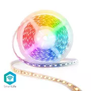 Nedis WIFILS52CRGBW Smart LED pásik Wi-Fi | Viac farieb | SMD | 5.00 m | IP21 | 2700 - 6500K | 960 lm | Android / IOS