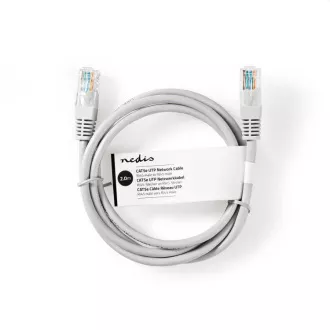 Nedis CCGL85230GY20 - Sieťový kábel CAT6 U/UTP | RJ45 Zástrčka | RJ45 Zástrčka | 2.00 m | Okrúhly | PVC | Šedá
