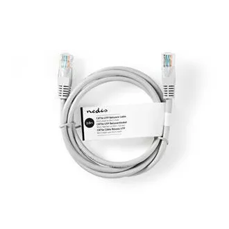 Nedis CCGL85230GY20 - Sieťový kábel CAT6 U/UTP | RJ45 Zástrčka | RJ45 Zástrčka | 2.00 m | Okrúhly | PVC | Šedá