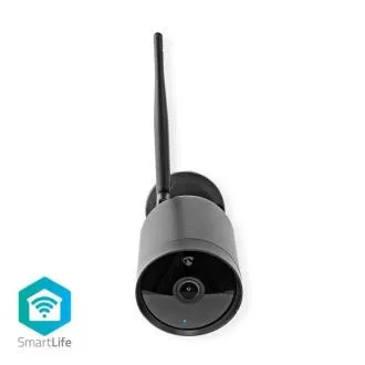 Nedis WIFICO41CBK - SmartLife Vonkajšia Kamera | Wi-Fi | 4K 3840x2160 | IP65 | Cloud / Micro SD | 5 V DC | Nočné videnie