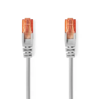 Nedis CCGL85230GY150 - Sieťový kábel CAT6 U/UTP | RJ45 Zástrčka - RJ45 Zástrčka | 15.00 m | Okrúhly | PVC | Šedá Nedis CCGL85230GY150 - Sieťový kábel CAT6 U/UTP | RJ45 Zástrčka - RJ45 Zástrčka | 15.00 m | Okrúhly | PVC | Šedá
