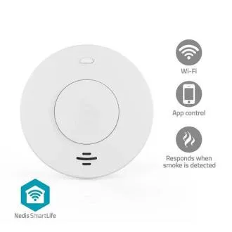 Nedis WIFIDS30WT SmartLife Detektor Dyme| Napájanie z batérie | Životnosť snímača: 10 Rok | 85 dB | Biela Nedis WIFIDS30WT SmartLife Detektor Dyme| Napájanie z batérie | Životnosť snímača: 10 Rok | 85 dB | Biela