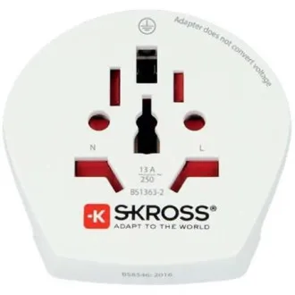 Skross SKR1500211EC- Cestovný Adaptér Svet do Európy pre 2 a 3pólové zariadenia z viac ako 220 destinácií