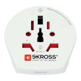 Skross SKR1500211EC- Cestovný Adaptér Svet do Európy pre 2 a 3pólové zariadenia z viac ako 220 destinácií