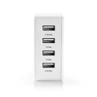 Nedis WCGPD45W100WT- Sieťová Nabíjačka | 45 W | GaN | PD3.0 | Funkcia rýchleho nabíjania | 2 výstupy | 2x USB-C | Biela Nedis WCGPD45W100WT- Sieťová Nabíjačka | 45 W | GaN | PD3.0 | Funkcia rýchleho nabíjania | 2 výstupy | 2x USB-C | Biela