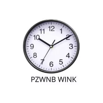 PLATINET NÁSTENNÉ GUĽATÉ HODINY WINK BLACK, tichý mechanizmus