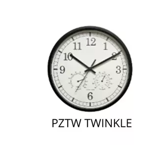 PLATINET NÁSTENNÉ GUĽATÉ HODINY TWINKLE, tichý mechanizmus, vlhkomer a teplomer
