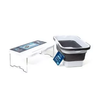 PLATINET KEMPINGOVÝ PIKNIKOVÝ KOŠÍK 47X29X23,5 CM, 16L, SKLADACÍ, S VEKOM 2V 1 / STÔL BIELA-ŠEDÁ PLATINET KEMPINGOVÝ PIKNIKOVÝ KOŠÍK 47X29X23,5 CM, 16L, SKLADACÍ, S VEKOM 2V 1 / STÔL BIELA-ŠEDÁ