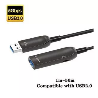 PremiumCord USB3.0 + 2.0 predlžovací optický AOC kábel A/Male - A/Female 7m