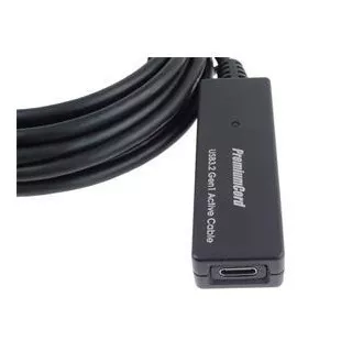 PremiumCord USB-C repeater a predlžovací kábel Male-Female, 5Gbps 5m