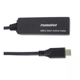 PremiumCord USB-C repeater a predlžovací kábel Male-Female, 5Gbps 5m