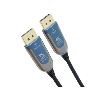 PremiumCord 8K Optický DisplayPort 1.4 prípojný kábel M/M, pozlátené konekt. 30m
