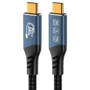PremiumCord USB4 Version2.0 80Gbps 16K@60Hz 240W Thunderbolt 3 a 4 kábel 1m