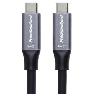 PremiumCord USB-C kábel (USB 3.2 GEN 2, 5A, 100W, 10Gbit/s) čierny 5m