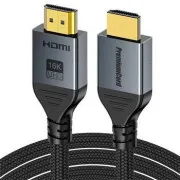 PremiumCord Ultra HD HDMI 2.2 kábel 16K @ 60Hz, 8K @ 240Hz, 4K @ 480Hz pozlátené 1,5 m