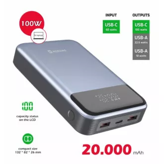 SWISSTEN POWER BANK 20000 mAh 100W POWER DELIVERY PRE NOTEBOOKY SWISSTEN POWER BANK 20000 mAh 100W POWER DELIVERY PRE NOTEBOOKY