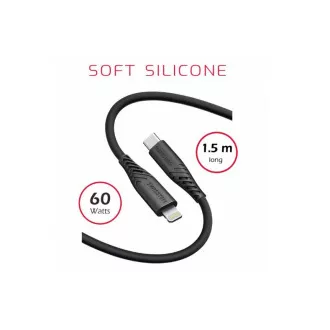 SWISSTEN DÁTOVÝ KÁBEL SOFT SILICONE USB-C / USB-C 1,5 M 60W ČIERNY SWISSTEN DÁTOVÝ KÁBEL SOFT SILICONE USB-C / USB-C 1,5 M 60W ČIERNY