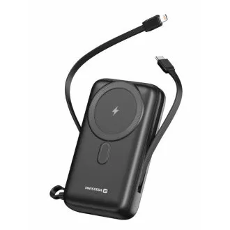 SWISSTEN POWER BANK 20000 mAh PD 20W S INTEGROVANÝMI KÁBLAMI USB-C A LIGHTNING (kompatibilný s MagSafe) SWISSTEN POWER BANK 20000 mAh PD 20W S INTEGROVANÝMI KÁBLAMI USB-C A LIGHTNING (kompatibilný s MagSafe)