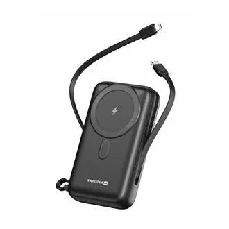 SWISSTEN POWER BANK 20000 mAh PD 20W S INTEGROVANÝMI KÁBLAMI USB-C A LIGHTNING (kompatibilný s MagSafe) SWISSTEN POWER BANK 20000 mAh PD 20W S INTEGROVANÝMI KÁBLAMI USB-C A LIGHTNING (kompatibilný s MagSafe)