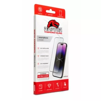 SWISSTEN RAPTOR DIAMOND ULTRA CLEAR 3D TEMPEROVANÉ SKLO PRE APPLE IPHONE 15 ČIERNE