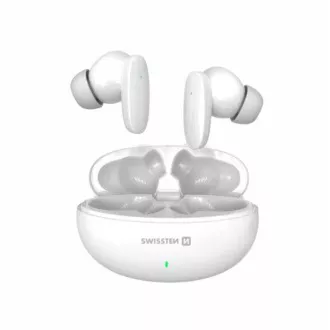 SWISSTEN BLUETOOTH TWS SLÚCHADLÁ SONIC BIELA