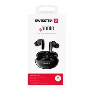 SWISSTEN BLUETOOTH TWS SLÚCHADLÁ SONIC ČIERNA SWISSTEN BLUETOOTH TWS SLÚCHADLÁ SONIC ČIERNA