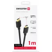 SWISSTEN KÁBEL HDMI NA HDMI 4K 60Hz 1,0 M PVC