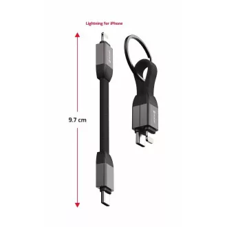 SWISSTEN MAGNETICKÝ KEYCHAIN KÁBEL USB-C / LIGHTNING 9,7 CM SWISSTEN MAGNETICKÝ KEYCHAIN KÁBEL USB-C / LIGHTNING 9,7 CM