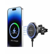 MAGNETICKÝ DRŽIAK DO VENTILÁCIE AUTA SWISSTEN MagRide S BEZDRÔTOVÝM NABÍJANÍM Qi2 15W (kompatibilný s MagSafe)