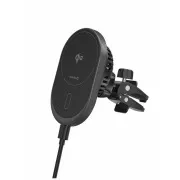 SWISSTEN MAGNETICKÝ DRŽIAK DO VENTILÁCIE AUTA MagRide S BEZDRÔTOVÝM NABÍJANÍM Qi2 15W (kompatibilný s MagSafe)