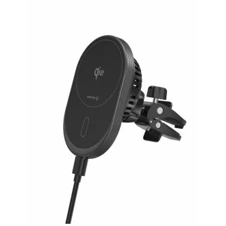 SWISSTEN MAGNETICKÝ DRŽIAK DO VENTILÁCIE AUTA MagRide S BEZDRÔTOVÝM NABÍJANÍM Qi2 15W (kompatibilný s MagSafe)