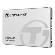 TRANSCEND SSD230S 4TB SSD disk 2.5'' SATA III, 3D TLC, Aluminium casing, 560MB/s R, 520MB/s W strieborný