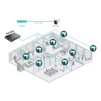 TP-Link VIGI C430 (2.8mm) Turret kamera, 3MP, 2.8mm, Full-Color